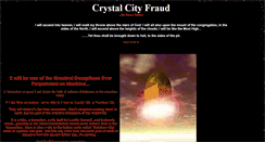 Desktop Screenshot of crystalcityfraud.com