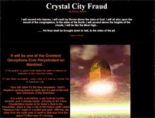 Tablet Screenshot of crystalcityfraud.com